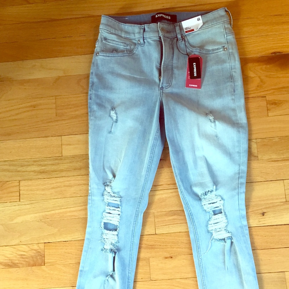 High waist skinny jeans